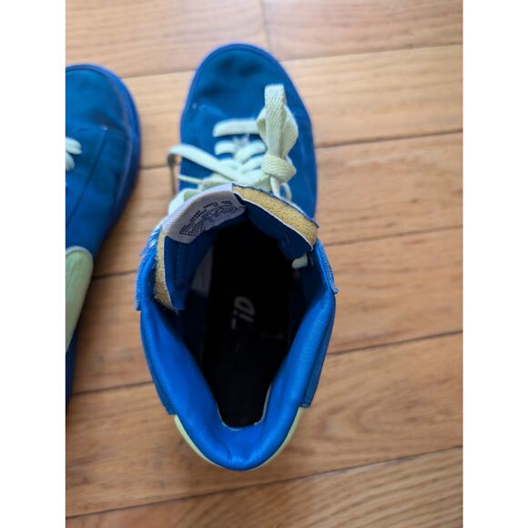 NIKE Vintage Blazer High Top Sneakers Navy Yellow Men's 10.5 Classic Retro - Picture 9 of 11